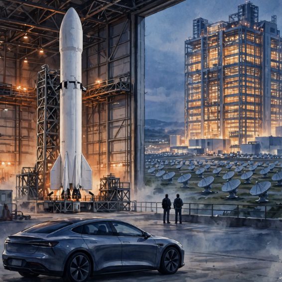 Elon Musk's car company and rocket company may become one