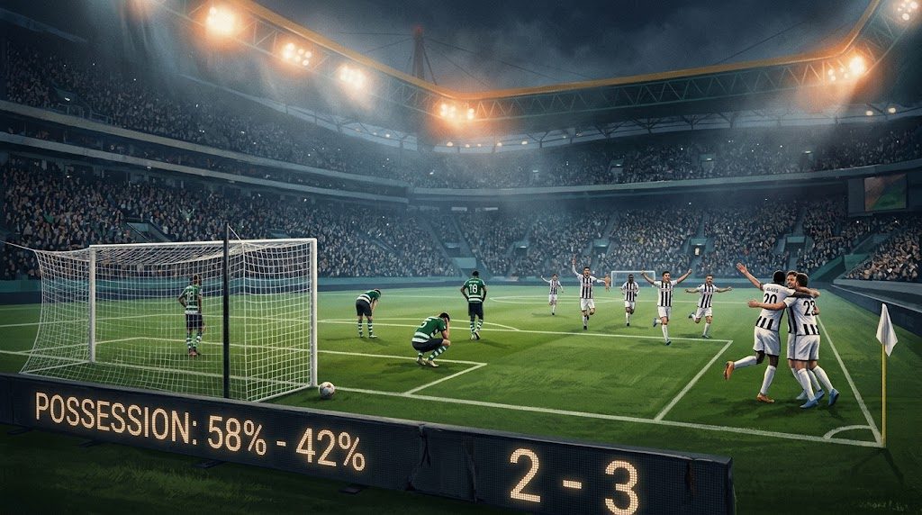LASK tuvo el 42% de posesión en Lisboa, pero ganó 3–2